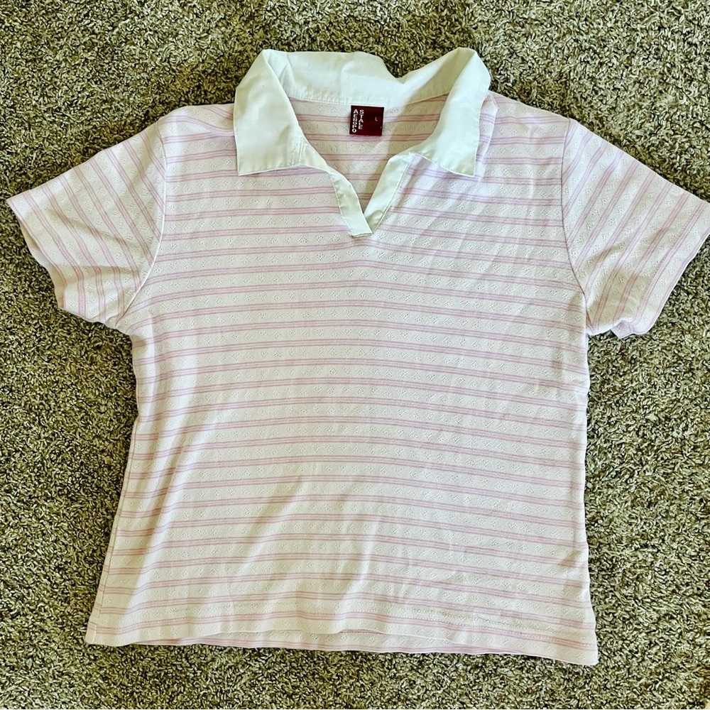 Aeropostale Y2K 90s striped shirt L